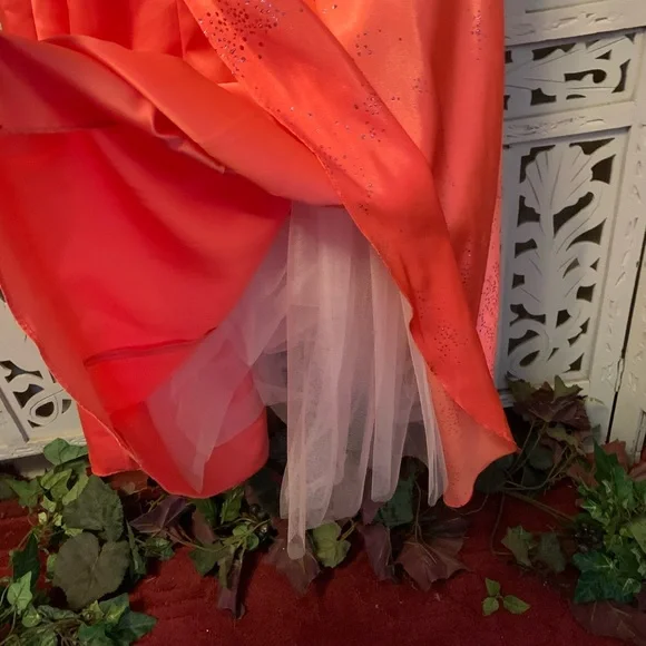 ☄️HOST PICK☄️ JUMP APPAREL SWEET CORAL & PURPLE SEQUINS FORMAL PROM DRESS GOWN - Picture 11 of 11